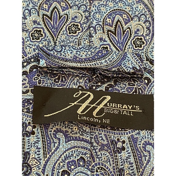 Murray’s Blue Hand Made 100% Silk Men’s Neck Tie Made In China - Picture 8 of 9